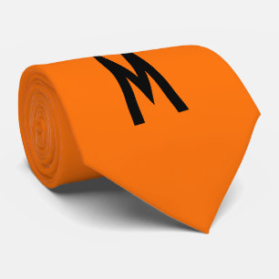 Einfache moderne Neon Fluorescent Orange Krawatte