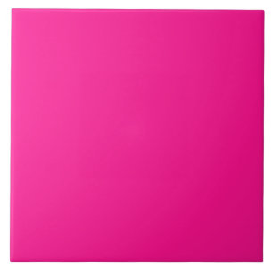 Einfache moderne Neon Fluorescent Pink Fliese