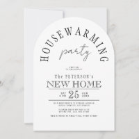 Einfache moderne neue Haus-Housewarming-Party