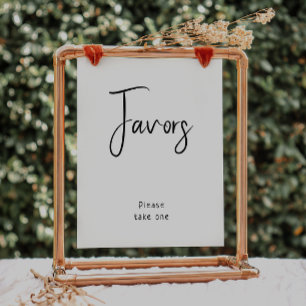 Einfache, moderne, neutrale Babydusche bevorzugt d Poster