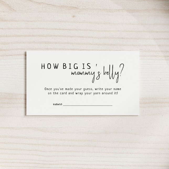 Einfache moderne, neutrale Größe der Mommys Bly Ca Platzkarte (Von Creator hochgeladen)