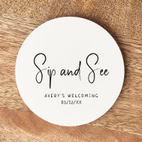 Einfache, moderne, neutrale Sip-and-See