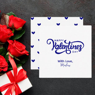 Einfache moderne Niedliche Valentine Mitteilungskarte