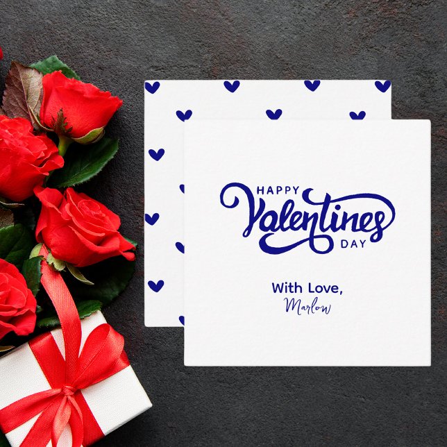 Einfache moderne Niedliche Valentine Mitteilungskarte (Von Creator hochgeladen)