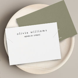 Einfache, moderne Notebook-Karte