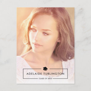 Einfache moderne Overlay Vollständiger Foto Abschl Postkarte