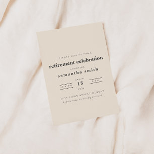 Einfache moderne Party Einladung der Altersvorsorg