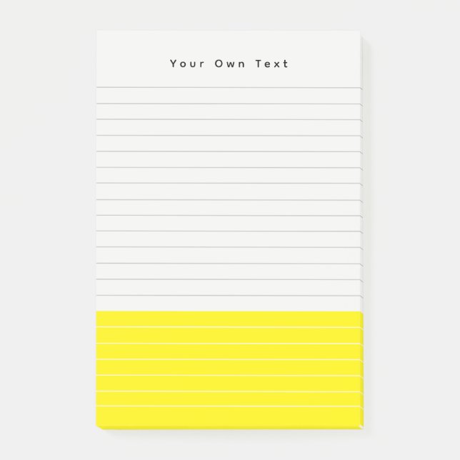 Einfache moderne Pastell-Colorblock Post-it Klebezettel (Vorderseite)