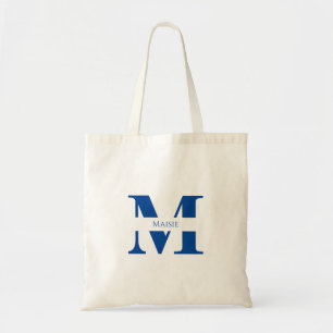 Einfache moderne, Personalisierte Monogramm Tragetasche