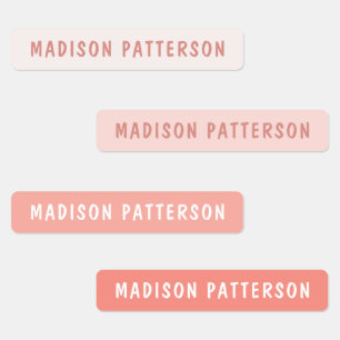 Einfache, moderne Personalisierte Namensverkleidun Etiketten