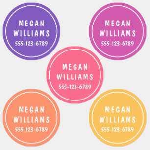 Einfache, moderne Personalisierte Namensverkleidun Etiketten