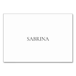 Einfache moderne Platzkarte Tischnummer