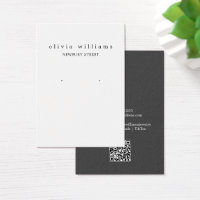 Einfache, moderne QR-Code-Erinnerungs-Display-Kart