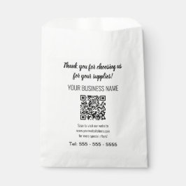 Einfache, moderne QR-Codes begünstigen Flaggen Geschenktütchen