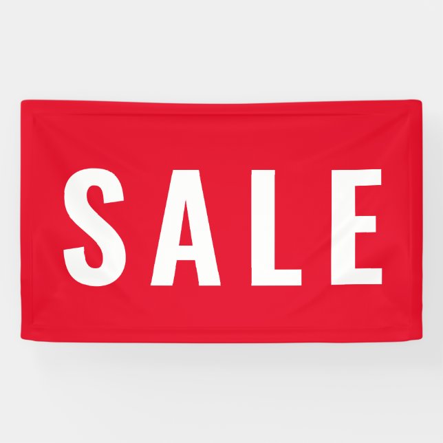 Einfache, moderne Red Sale Store Banner (Horizontal)
