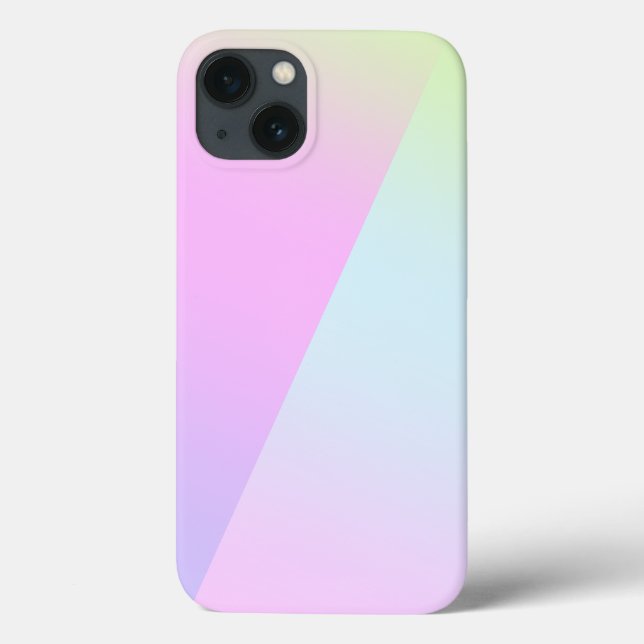 Einfache moderne Regenbogenfarben Wasserfarbe Case-Mate iPhone Hülle (Rückseite)
