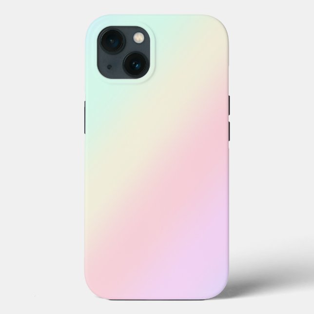 Einfache moderne Regenbogenfarben Wasserfarbe Case-Mate iPhone Hülle (Rückseite)