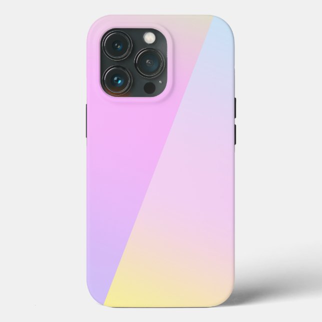 Einfache moderne Regenbogenfarben Wasserfarbe Case-Mate iPhone Hülle (Rückseite)
