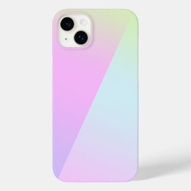 Einfache moderne Regenbogenfarben Wasserfarbe Case-Mate iPhone Hülle (Rückseite)