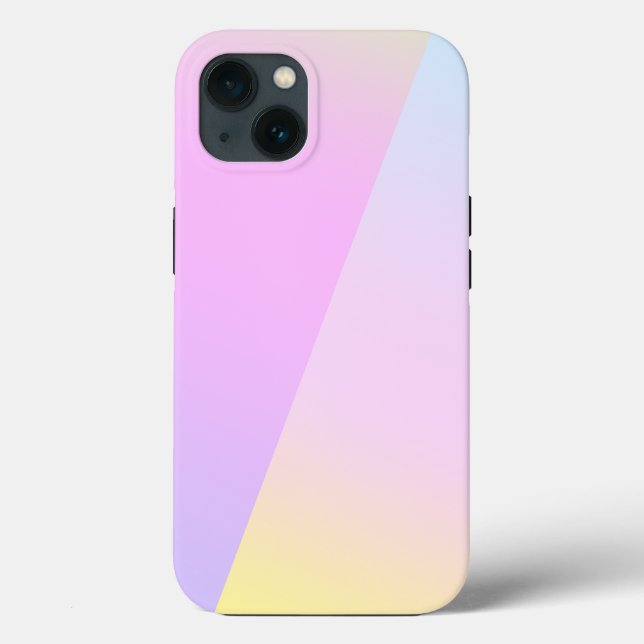 Einfache moderne Regenbogenfarben Wasserfarbe Case-Mate iPhone Hülle (Rückseite)