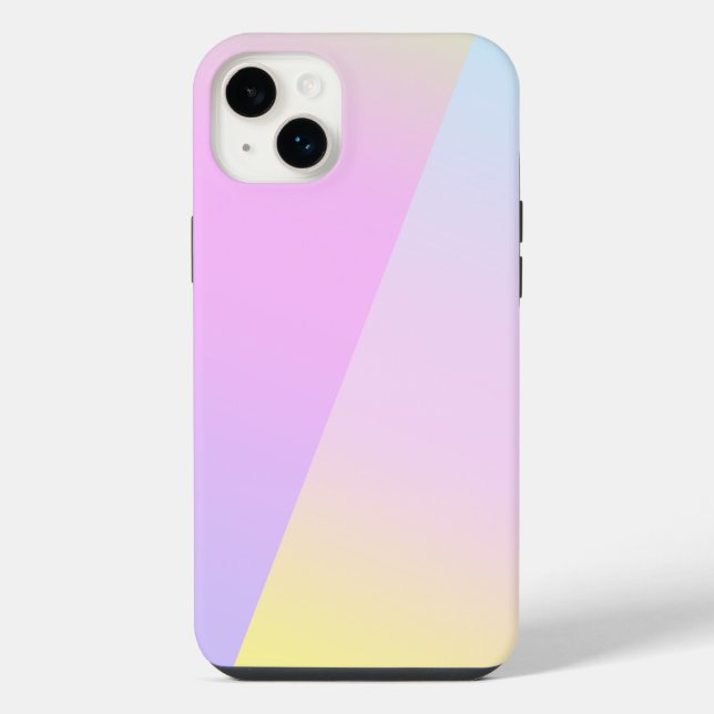 Einfache moderne Regenbogenfarben Wasserfarbe iPhone Hülle (Rückseite)