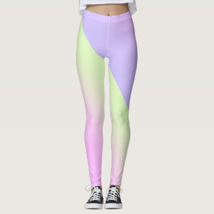 Einfache moderne Regenbogenfarben Wasserfarbe Leggings