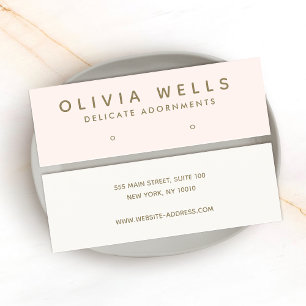 Einfache moderne rosa Ohrring Display Mini-Bus Mini Visitenkarte