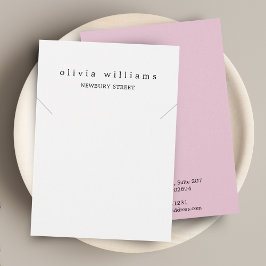 Einfache, moderne, rosafarbene Armband-Grafikkarte