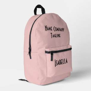 Einfache moderne Rose Quarz Bedruckter Rucksack