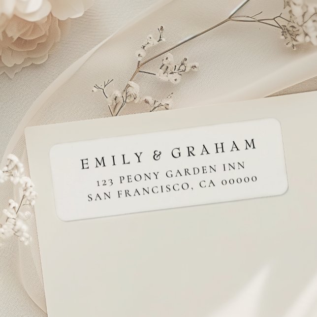 Einfache moderne Rücksendeadresse (Von Creator hochgeladen)