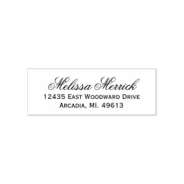 Einfache moderne Rücksendeadresse Gummi Briefmarke Permastempel