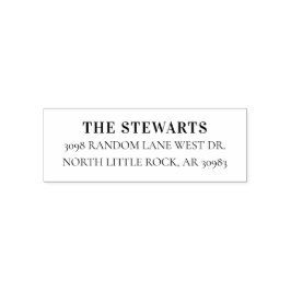 Einfache moderne Rücksendeadresse Permastempel