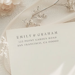 Einfache moderne Rücksendeadresse Permastempel