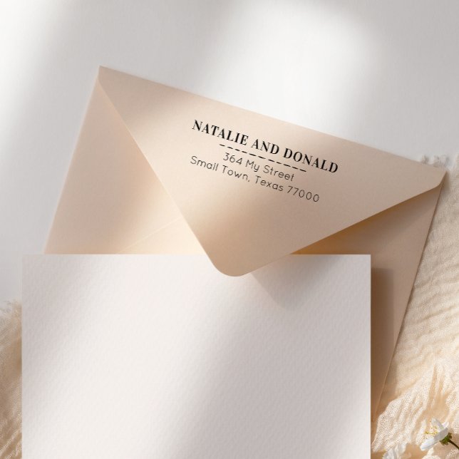 Einfache moderne Rücksendeadresse Permastempel (Von Creator hochgeladen)