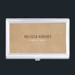 Einfache moderne rustikale Kraft Visitenkarten Dose<br><div class="desc">Minimalistisches modernes rustikales Kraftkartengehäuse. Ideal für ein breites Spektrum von Berufen,  darunter Stylist,  Kosmetikerinnen,  Friseur- und Schönheitsberater,  Wellness-Center,  Schminkkünstler,  Nagelstudios,  um nur einige zu nennen! Entwickelt von Thisisnotme©</div>