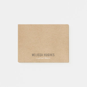 Einfache moderne Rustikalkraft Boho Post-it Klebezettel