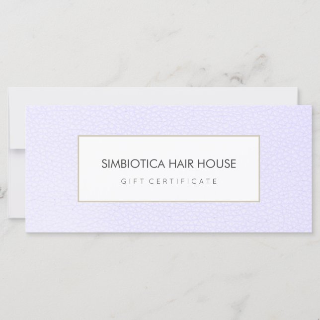 Einfache moderne Salon Wellness-Center Lavender Ge (Vorderseite)