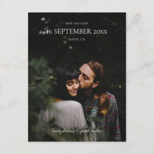 Einfache moderne, Save the Date Minimalistisch Postkarte