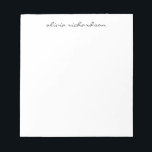 Einfache moderne Schrift Handgeschriebenes Berufli Notizblock<br><div class="desc">Einfaches,  modernes Design Handgeschriebenes Berufliches Skript Notepad</div>