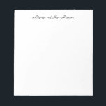 Einfache moderne Schrift Handgeschriebenes Berufli Notizblock<br><div class="desc">Einfaches,  modernes Design Handgeschriebenes Berufliches Skript Notepad</div>