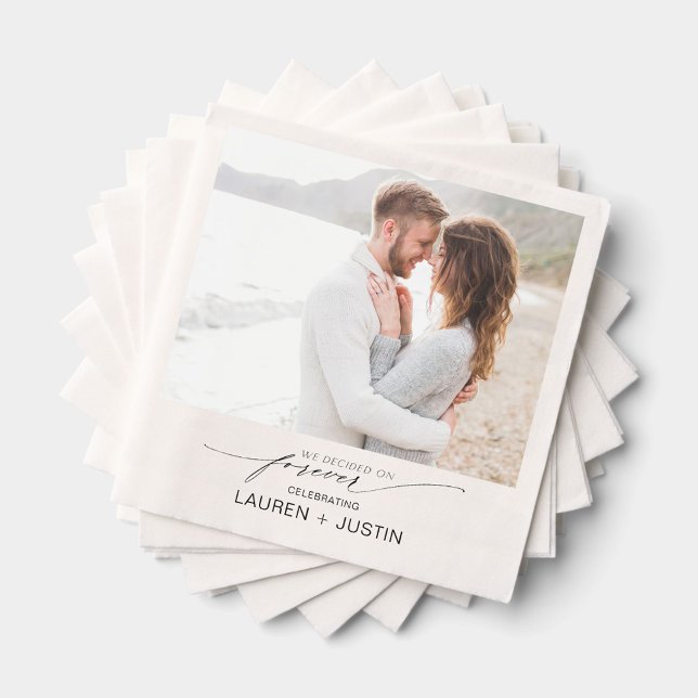 Einfache, moderne Script-Foto-Anwenderpartei Serviette (Von Creator hochgeladen)