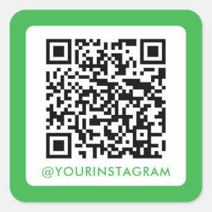 einfache moderne soziale Medien qr Code-Inagramm Quadratischer Aufkleber