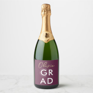 Einfache moderne, stilvolle Burgundy Graduation Pa