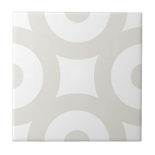 Einfache moderne, stilvolle Gray Beige Circles Whi Fliese