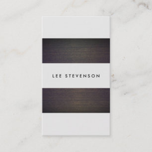 Einfache moderne Streifen Holz kreative Designer Visitenkarte