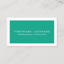 Einfache moderne Studenten-Visitenkarten Telefonnummerkarte