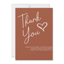 Einfache moderne Terracotta Kinderdusche Vielen Da