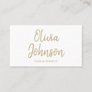 Einfache moderne, trendige handgeschriebene Visite Visitenkarte