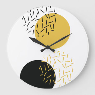 Einfache, moderne, trendige urbane geometrische gr große wanduhr