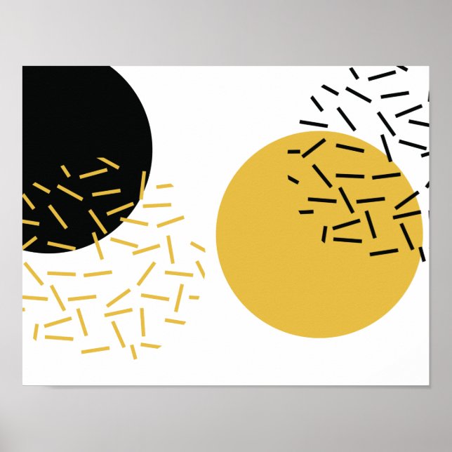 Einfache, moderne, trendige urbane geometrische gr poster (Vorne)